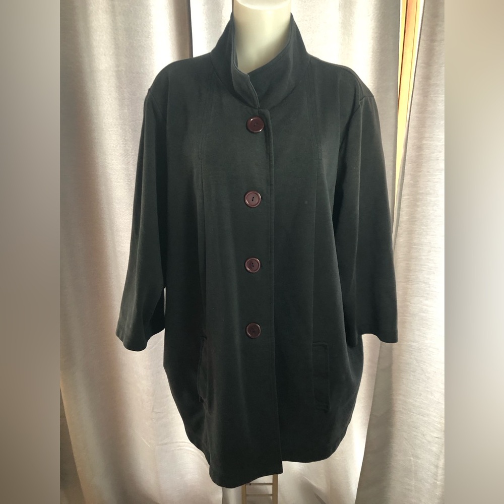 Chelsea Studio Black Button Up Jacket  2XL